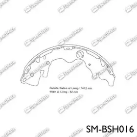 Комплект тормозных колодок SpeedMate купить