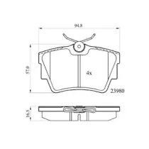 Комплект тормозных колодок, дисковый тормоз DriveTec купить