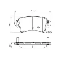 Комплект тормозных колодок, дисковый тормоз DriveTec купить