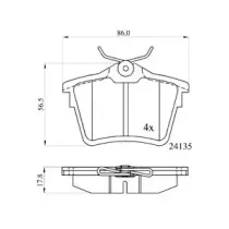 Комплект тормозных колодок, дисковый тормоз DriveTec купить