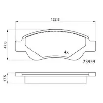 Комплект тормозных колодок, дисковый тормоз DriveTec купить