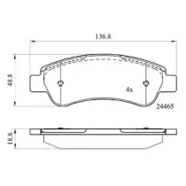 Комплект тормозных колодок, дисковый тормоз DriveTec купить