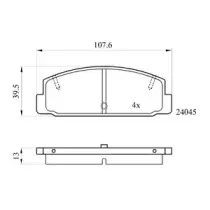 Комплект тормозных колодок, дисковый тормоз DriveTec купить