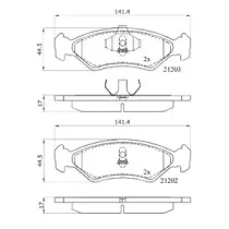 Комплект тормозных колодок, дисковый тормоз DriveTec купить