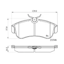 Комплект тормозных колодок, дисковый тормоз DriveTec купить
