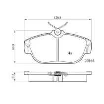 Комплект тормозных колодок, дисковый тормоз DriveTec купить