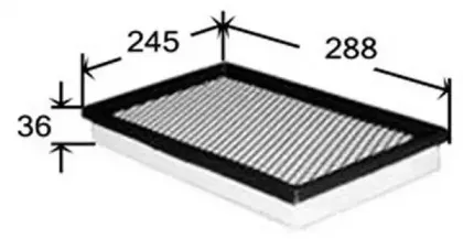 Фільтр повітряний двигуна JS ASAKASHI купить