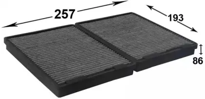 Фильтр, воздух во внутренном пространстве JS ASAKASHI купить