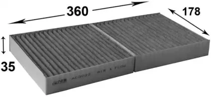 Фильтр, воздух во внутренном пространстве JS ASAKASHI купить