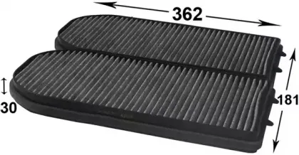 Фильтр, воздух во внутренном пространстве JS ASAKASHI купить