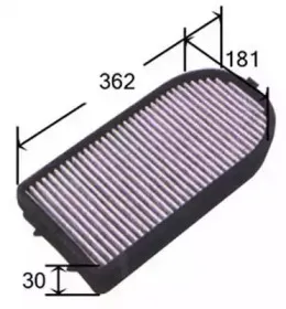 Фильтр, воздух во внутренном пространстве JS ASAKASHI купить