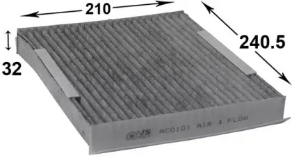 Фильтр, воздух во внутренном пространстве JS ASAKASHI купить