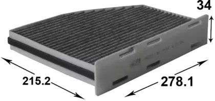 Фильтр, воздух во внутренном пространстве JS ASAKASHI купить