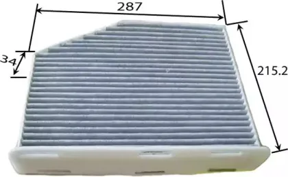Фильтр, воздух во внутренном пространстве JS ASAKASHI купить