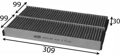 Фильтр, воздух во внутренном пространстве JS ASAKASHI купить