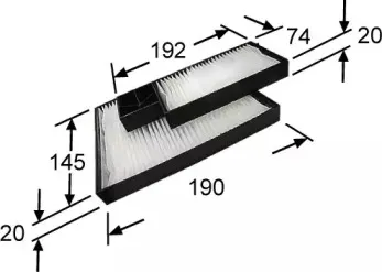 Фильтр, воздух во внутренном пространстве JS ASAKASHI купить