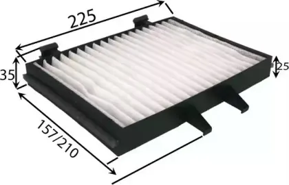 Фильтр, воздух во внутренном пространстве JS ASAKASHI купить