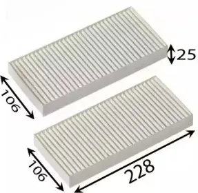 Фильтр, воздух во внутренном пространстве JS ASAKASHI купить