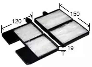 Фильтр, воздух во внутренном пространстве JS ASAKASHI купить