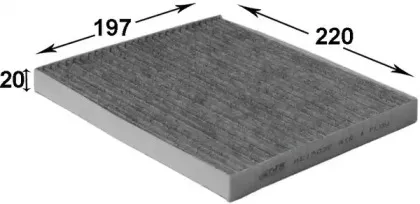 Фильтр воздушный кондиционера (салона) JS ASAKASHI купить