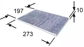 Фильтр, воздух во внутренном пространстве JS ASAKASHI купить