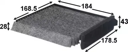 Фильтр, воздух во внутренном пространстве JS ASAKASHI купить