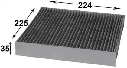 Фильтр, воздух во внутренном пространстве JS ASAKASHI купить
