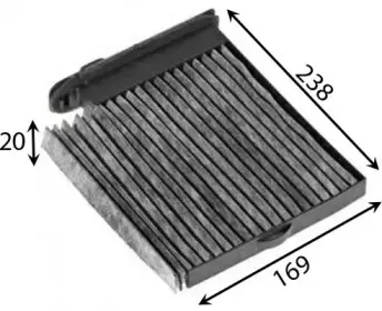 Фільтр повітряний кондиціонера (салону) JS ASAKASHI купить