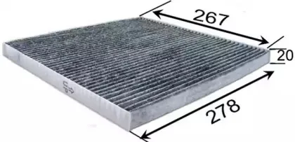 Фільтр повітряний кондиціонера (салону) JS ASAKASHI купить