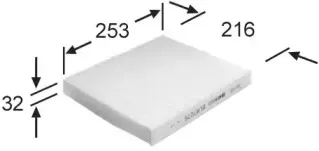 Фильтр, воздух во внутренном пространстве JS ASAKASHI купить