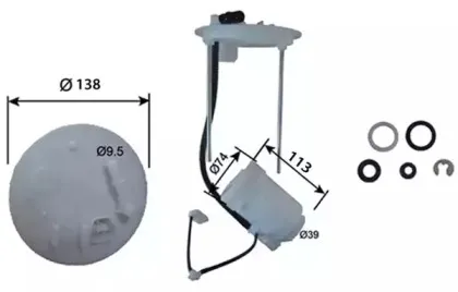 Фільтр паливний в зборі JS ASAKASHI купить