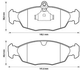 Комплект тормозных колодок, дисковый тормоз STOP купить