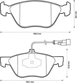 Комплект тормозных колодок, дисковый тормоз STOP купить