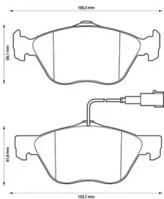 Комплект тормозных колодок, дисковый тормоз STOP купить