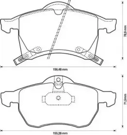 Комплект тормозных колодок, дисковый тормоз STOP купить