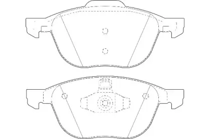 Комплект тормозных колодок, дисковый тормоз Omnicraft купить