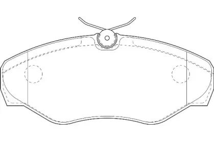 Комплект тормозных колодок, дисковый тормоз Omnicraft купить
