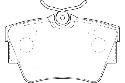 Комплект тормозных колодок, дисковый тормоз Omnicraft купить