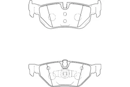 Комплект тормозных колодок, дисковый тормоз Omnicraft купить