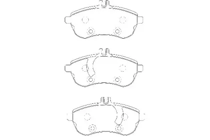 Комплект тормозных колодок, дисковый тормоз Omnicraft купить