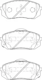 Комплект тормозных колодок, дисковый тормоз Omnicraft купить
