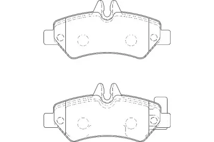 Комплект тормозных колодок, дисковый тормоз Omnicraft купить