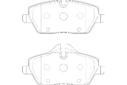 Комплект тормозных колодок, дисковый тормоз Omnicraft купить