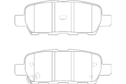 Комплект тормозных колодок, дисковый тормоз Omnicraft купить