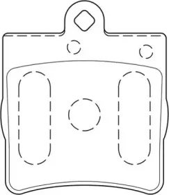 Комплект тормозных колодок, дисковый тормоз Omnicraft купить