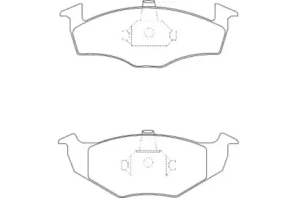 Комплект тормозных колодок, дисковый тормоз Omnicraft купить