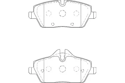 Комплект тормозных колодок, дисковый тормоз Omnicraft купить