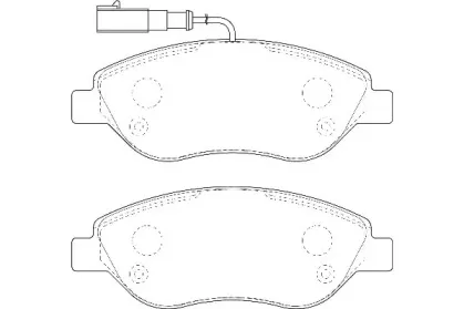 Комплект тормозных колодок, дисковый тормоз Omnicraft купить