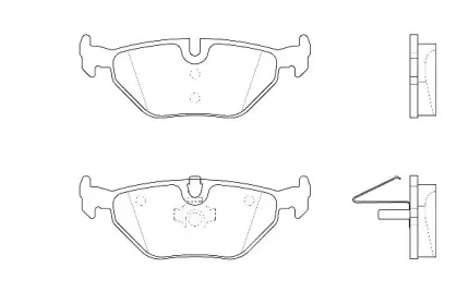 Комплект тормозных колодок, дисковый тормоз Omnicraft купить