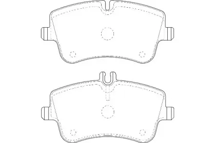 Комплект тормозных колодок, дисковый тормоз Omnicraft купить